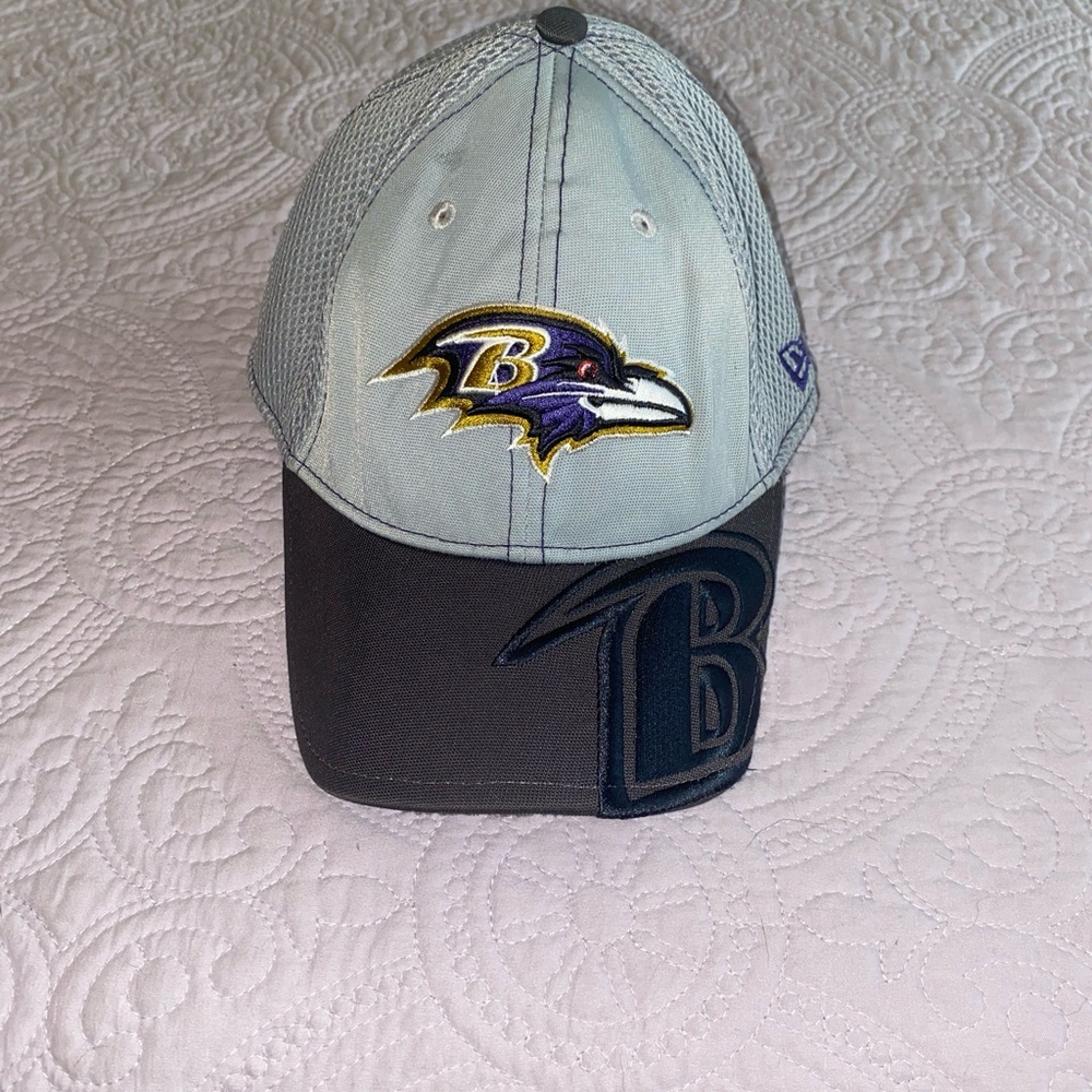 New era Baltimore Ravens gray fitted hat large-X large NFL official